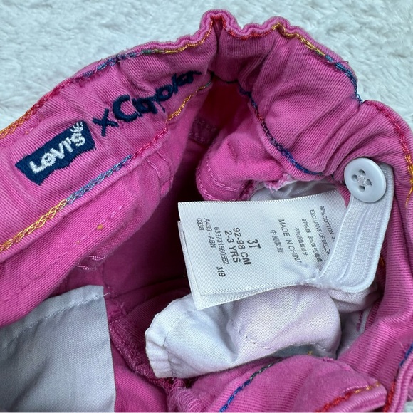 Levi's x Crayola Kids' Vibrant Pink Jeans - Picture 4 of 4